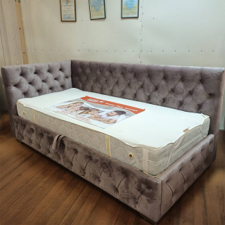 Кровать АНЖЕЛИКА LIGHT УГЛОВАЯ без ножек, с подъемным механизмом