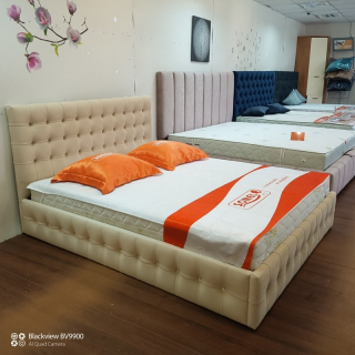 Кровать МИШЕЛЬ 200x160 без ножек, с подъёмным механизмом + SWAROVSKI